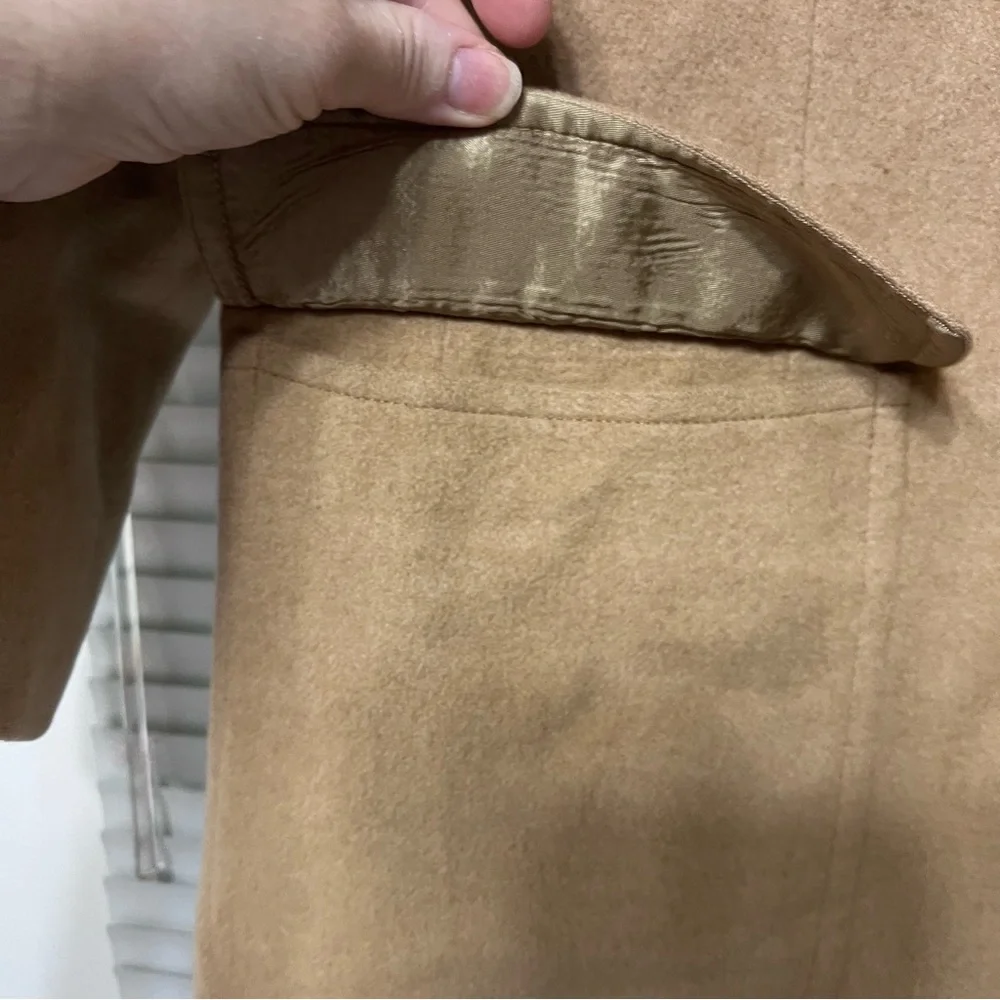 Bill Blass VTG 100% Camel Hair Wool Blazer Sport Coat Tan Size Large